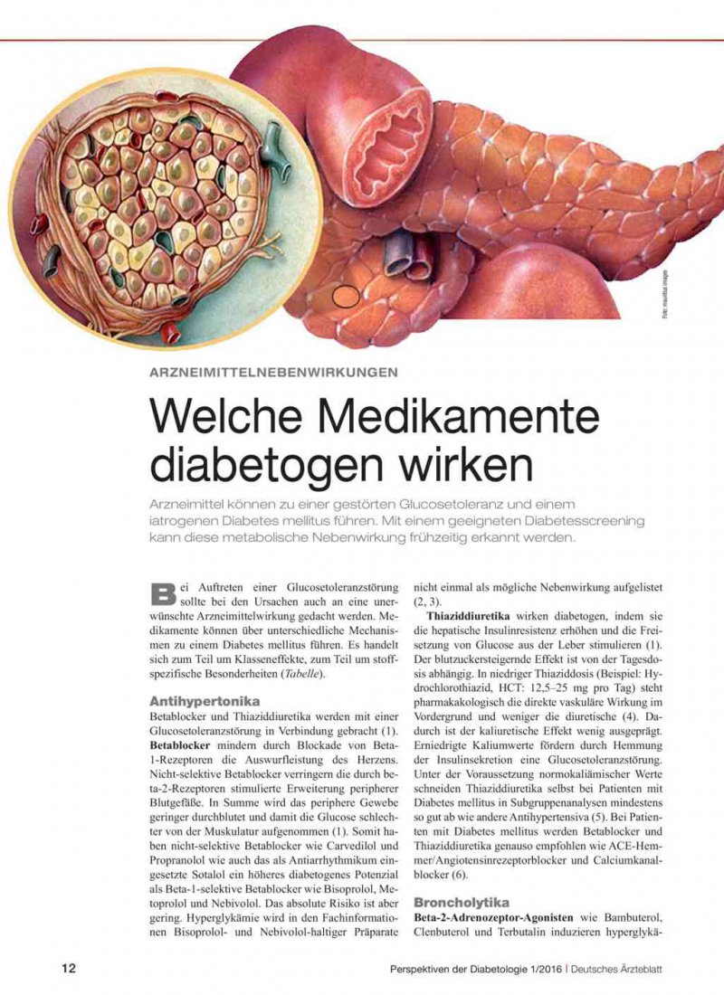 Arzneimittelnebenwirkungen Welche Medikamente Diabetogen Wirken