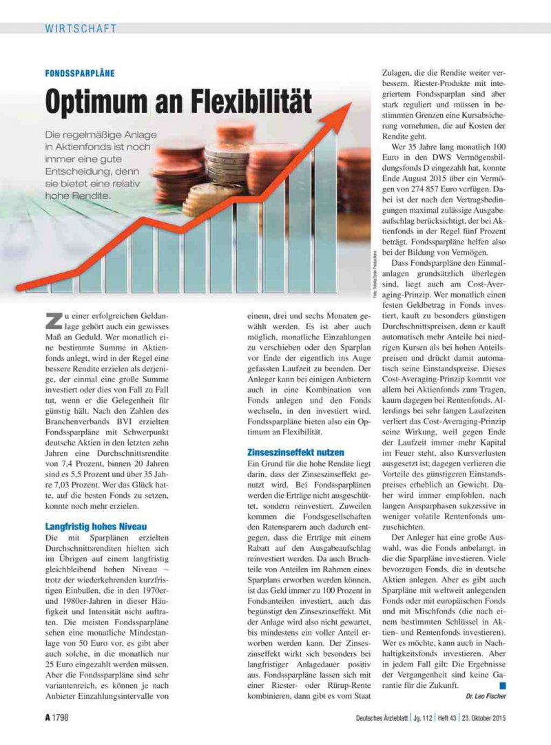 Fondssparplane Optimum An Flexibilitat