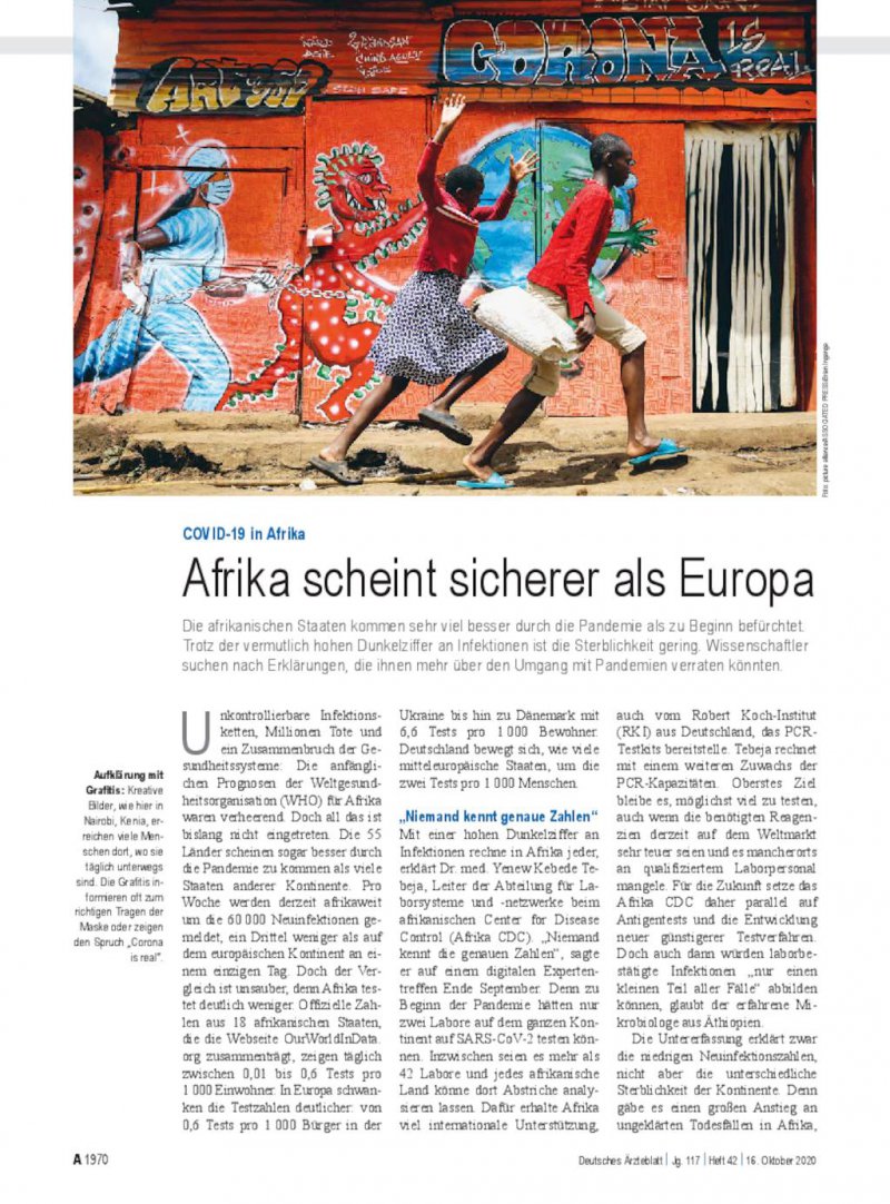 Covid 19 In Afrika Afrika Scheint Sicherer Als Europa