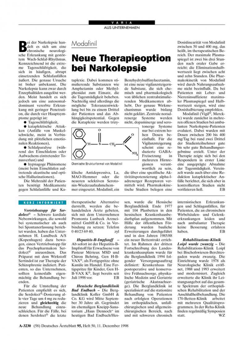 Modafinil zeit online